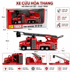 Xe cứu hỏa ,cứu hộ ,xe đồ chơi hợp kim , nhựa abs , mô phỏng chân thực mở cửa linh hoạt, có nhạc