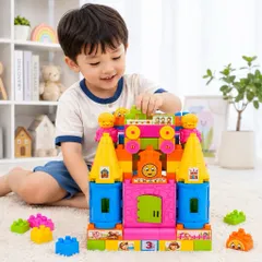 Đồ Chơi Xếp Hình Mầm Non Cho Bé Có Túi Xách, Bộ Lắp Ghép Cho Bé 3 - 5 Tuổi Hàng Việt Nam