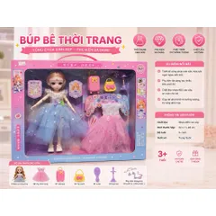 Bộ đồ chơi búp bê thời trang kèm phụ kiện cho bé gái