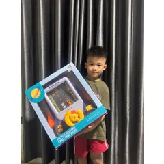 Đường Đua Xe Ô Tô Màn Hình Chuyển Động, Vô Lăng Điều Khiển Nhanh Tay Nhanh Mắt, Có Âm Thanh Vui Nhộn
