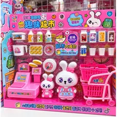 Bộ đồ chơi nhà bếp , siêu thị mini cho bé gái , đồ chơi nhập vai