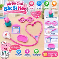 ( Túi ) Đồ chơi bác sĩ heo nha sĩ cho bé , đồ chơi nhập vai ,hàng việt