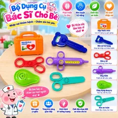 ( Túi ) Đồ chơi bác sĩ heo nha sĩ cho bé , đồ chơi nhập vai ,hàng việt