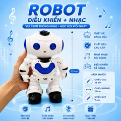 Robot điều khiển từ xa có nhạc cho bé