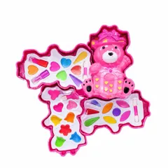 Bộ Đồ Chơi Trang Điểm Cho Bé Gái Make Up Set Gấu Hồng – Bộ Mỹ Phẩm Đồ Chơi Trẻ Em 3+ – Quà Tặng Bé Gái