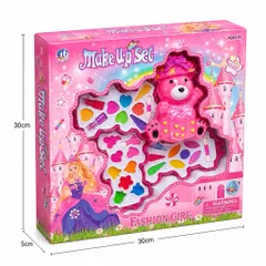 Bộ Đồ Chơi Trang Điểm Cho Bé Gái Make Up Set Gấu Hồng – Bộ Mỹ Phẩm Đồ Chơi Trẻ Em 3+ – Quà Tặng Bé Gái