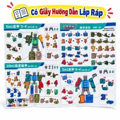 Robot Chữ Số Lắp Ghép Biến Hình Từ Các Con Số 0 - 9 Đồ Chơi Lắp Ráp Cho Bé Phát Triển Tư Duy