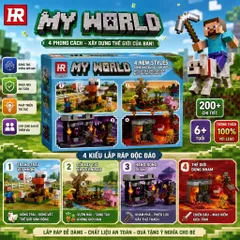 Đồ chơi lắp ráp minecraft my word 210 chi tiết , đồ chơi lắp ráp cho bé