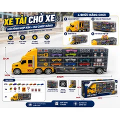 Đường đua oto trên xe tải ,mô hình mô phỏng đua xe cho cho bé , dễ gấp gọn , cất giữ
