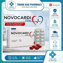 Viên uống Novocardi Forte - Giúp bảo vệ sức khoẻ tim mạch, huyết áp, tăng khả năng miễn dịch