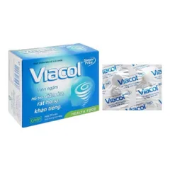 Viên ngậm Viacol không đường (hộp 20 viên) hỗ trợ giảm ho, rát họng, khàn tiếng