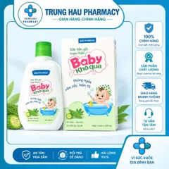 [Mẫu mới] Sữa tắm cho bé Baby khổ qua DHG chai 100ml - Phòng ngừa rôm sảy, hăm tả