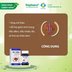 TPBVSK An Niệu Traphaco - Hỗ Trợ Giảm Tiểu Đêm, Tiểu Nhiều Lần Do Thận Kém Hộp 30 Viên