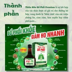 TPBVSK Thiên Môn Bổ Phổi Premium TITAFA chai 280ml - Hỗ trợ bổ phổi, giảm ho, đờm, đau họng, khản tiếng