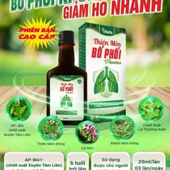 TPBVSK Thiên Môn Bổ Phổi Premium TITAFA chai 280ml - Hỗ trợ bổ phổi, giảm ho, đờm, đau họng, khản tiếng