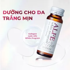 Nước uống collagen Alfe White Program 50ml - Giảm nám, sáng da, hỗ trợ da khỏe mạnh