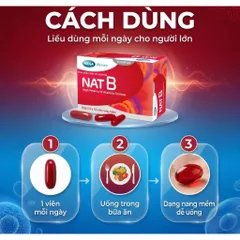 Viên uống bổ sung Vitamin B Mega We Care Nat B giúp giảm căng thẳng, mệt mỏi (Hộp 30 viên) – TPBVSK