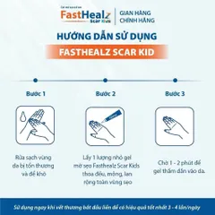Gel Fasthealz Scar kids 12g- Gel mờ sẹo trẻ em hỗ trợ làm mờ sẹo cho bé