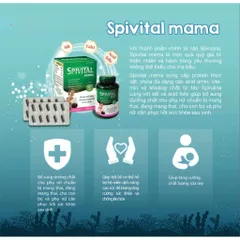 Thực phẩm Spivital Mama chính hãng DHG giúp tăng cường đề kháng cho phụ nữ trong và sau mang thai Hộp 10 vỉ x 10 viên