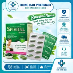 Thực phẩm Spivital Mama chính hãng DHG giúp tăng cường đề kháng cho phụ nữ trong và sau mang thai Hộp 10 vỉ x 10 viên