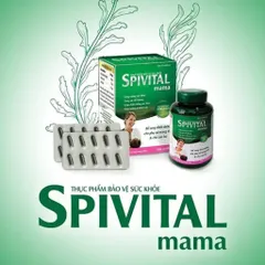 Thực phẩm Spivital Mama chính hãng DHG giúp tăng cường đề kháng cho phụ nữ trong và sau mang thai Hộp 10 vỉ x 10 viên