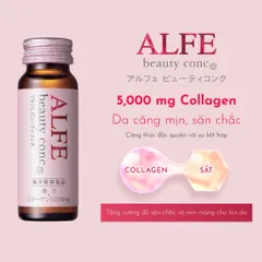 Nước uống Collagen Alfe Beauty Conc hỗ trợ da sáng mịn và chống lão hóa - Hộp 10 chai x 50ml