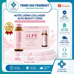 Nước uống Collagen Alfe Beauty Conc hỗ trợ da sáng mịn và chống lão hóa - Hộp 10 chai x 50ml