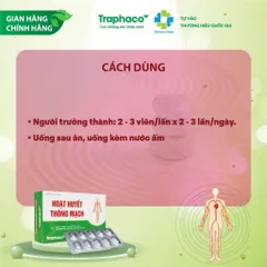 TPBVSK Hoạt Huyết Thông Mạch Traphaco - Bổ Khí Bổ Huyết Hỗ Trợ Giảm Tê Mỏi Tê Bì Nhức Đầu Mất Ngủ Hộp 30 Viên