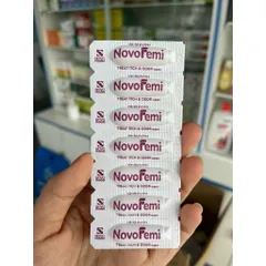 Viên đặt Novofemi Tím - làm sạch, khử mùi, giảm ngứa, khí hư, hỗ trợ dưỡng ẩm