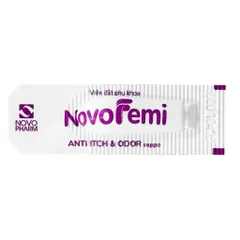 Viên đặt Novofemi Tím - làm sạch, khử mùi, giảm ngứa, khí hư, hỗ trợ dưỡng ẩm