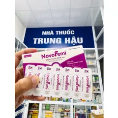 Viên đặt Novofemi Tím - làm sạch, khử mùi, giảm ngứa, khí hư, hỗ trợ dưỡng ẩm