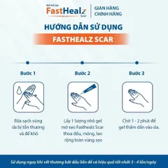 Gel mờ sẹo lồi, sẹo phì đại, sẹo bỏng, sau mổ cho mẹ và bé Fasthealz Scar 12g