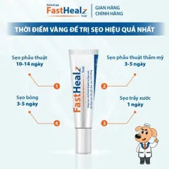 Gel mờ sẹo lồi, sẹo phì đại, sẹo bỏng, sau mổ cho mẹ và bé Fasthealz Scar 12g