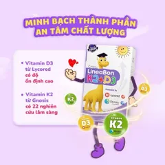 *LineaBon vitamin D3 K2 10ml - Hỗ trợ hấp thu canxi cho trẻ
