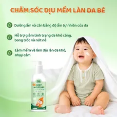 Sữa dưỡng ẩm Novopetie Baby Moisture Lotion 200g - Hỗ trợ củng cố hàng rào bảo vệ da, dưỡng ẩm cho bé