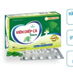 Viên uống Viên Diếp Cá Trisuta 30 viên - Dùng cho Táo bón, Chảy máu trĩ, Sa bụi trĩ, Giãn tĩnh mạch