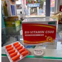 Viên uống BV VITAMIN C500 - Bổ sung vitamin C tăng cường sức đề kháng, đẹp da - Hộp 100 viên