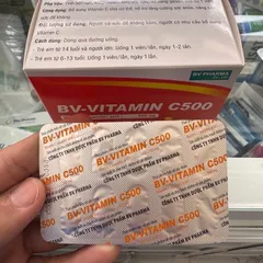 Viên uống BV VITAMIN C500 - Bổ sung vitamin C tăng cường sức đề kháng, đẹp da - Hộp 100 viên