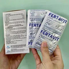 Viên Uống Fertavit Meracine Bổ Sung Sắt, Acid Folic, B12 cho bà bầu và người thiếu máu (Hộp 100 viên)