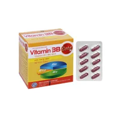 Vitamin 3B Gold Phúc Vinh Hộp 100 Viên – Bổ Sung B1 B6 B12, Giảm Mệt Mỏi, Tăng Cường Sức Khỏe