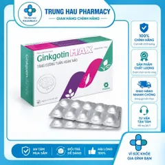 Viên uống Ginkgotin Max - Tăng Cường Tuần Hoàn Máu Não, Hỗ Trợ Tăng Cường Trí Nhớ Hộp 50 Viên