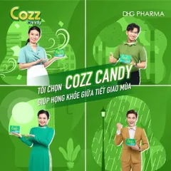 Kẹo ngậm Cozz Candy DHG - Hỗ trợ giảm ho, thông họng (Hộp 100 viên)