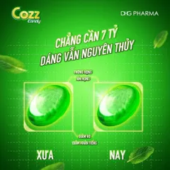 Kẹo ngậm Cozz Candy DHG - Hỗ trợ giảm ho, thông họng (Hộp 100 viên)
