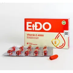 Vitamin ETDO 400IU Tín Phong hộp 30 viên - Bổ sung Vitamin E đỏ cho cơ thể, giúp chống oxy hoá, đẹp da