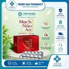 Viên uống bổ não MẠCH NÃO AN, hỗ trợ bổ huyết, hoạt huyết; giảm đau đầu, hoa mắt, chóng mặt, mất ngủ, tê bì chân tay