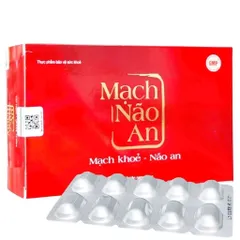 Viên uống bổ não MẠCH NÃO AN, hỗ trợ bổ huyết, hoạt huyết; giảm đau đầu, hoa mắt, chóng mặt, mất ngủ, tê bì chân tay