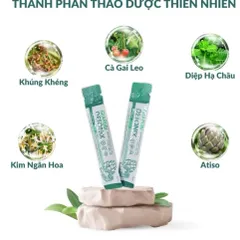Gel giải rượu bia Giarubi Detonix hộp 20 gói x 15ml