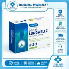Viên uống Bổ Phổi Lungwellz Meracine - Hỗ Trợ Bổ Phổi, Giảm Ho, Giảm Đau Rát Họng,Khản Tiếng - Hộp 30 Viên