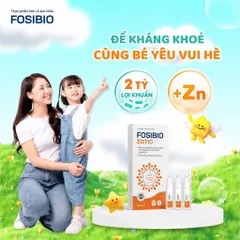 Men vi sinh  FOSIBIO ZOTIC Hộp 10 ống - Hỗ trợ tiêu hóa, tăng cường sức đề kháng, cải thiện biếng ăn