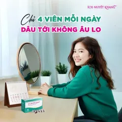 Viên uống Ích Huyết Khang bổ huyết, giảm rối loạn kinh nguyệt, đau bụng kinh (Hộp 30 viên)